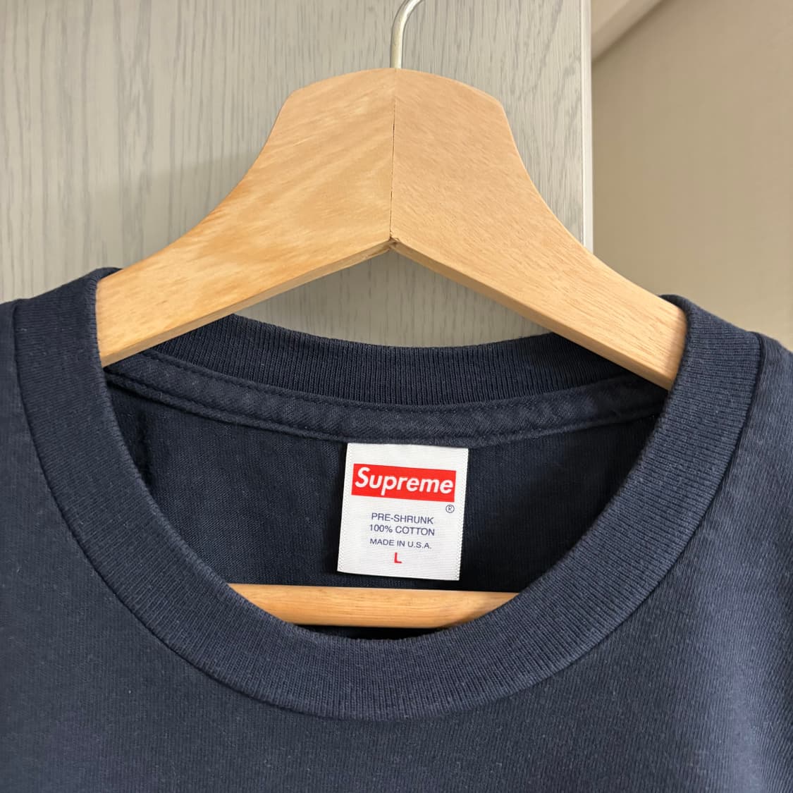 [L] 슈프림 30주년 티셔츠 네이비 상품이미지3