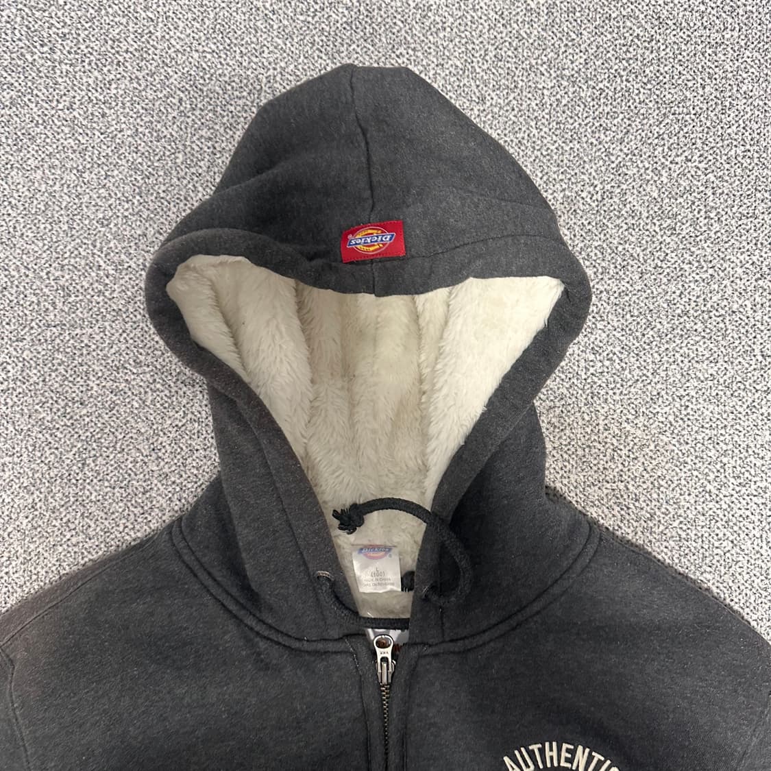 디키즈 차콜 기모 후드집업 상품이미지2