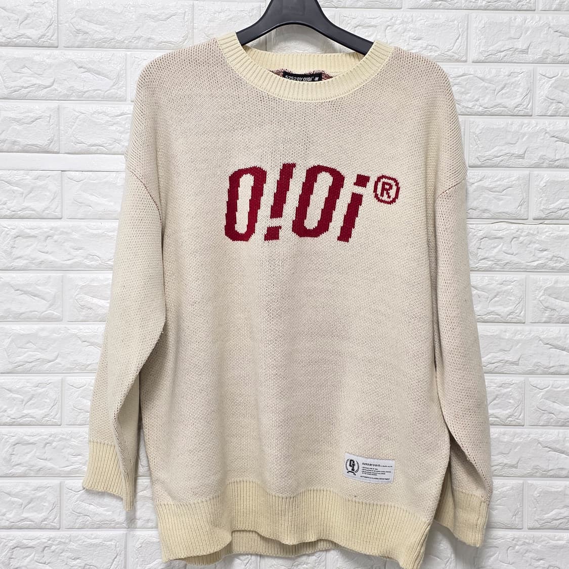 택포_ 21s 5252 바이 오아이오아이 로고 니트 L 상품이미지1