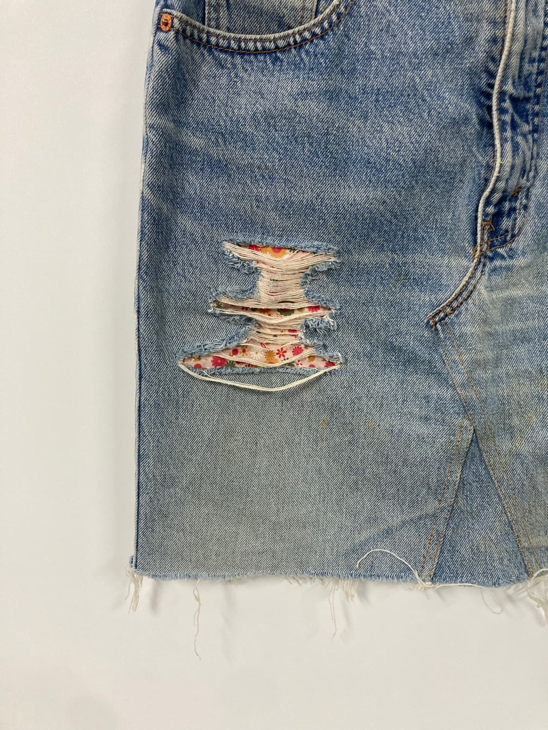 리바이스 오렌지탭 플라워 데님 스커트 상품이미지4