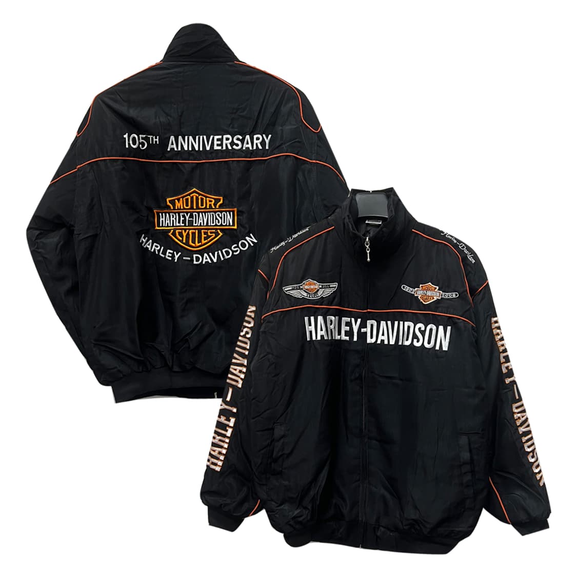 VTG 할리 데이비슨 레이싱 점퍼 자켓 L 상품이미지1