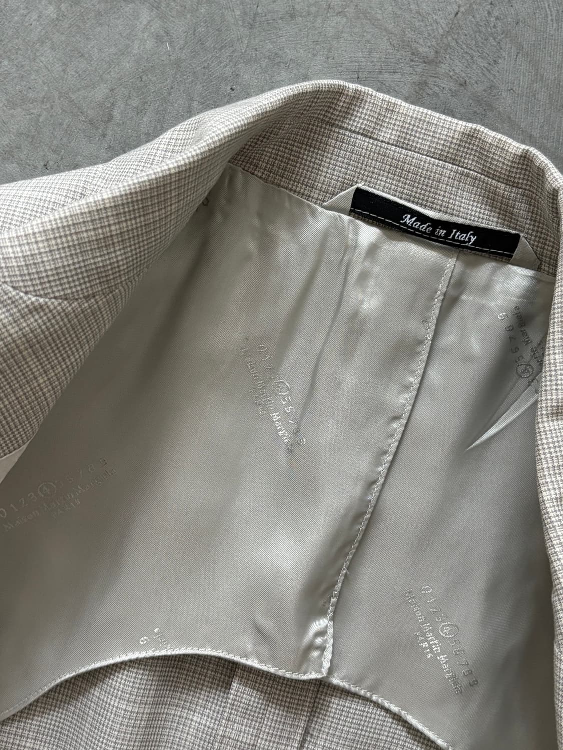 Maison Margiela 메종 마르지엘라 그레이 체크 블레이저 자켓 상품이미지5