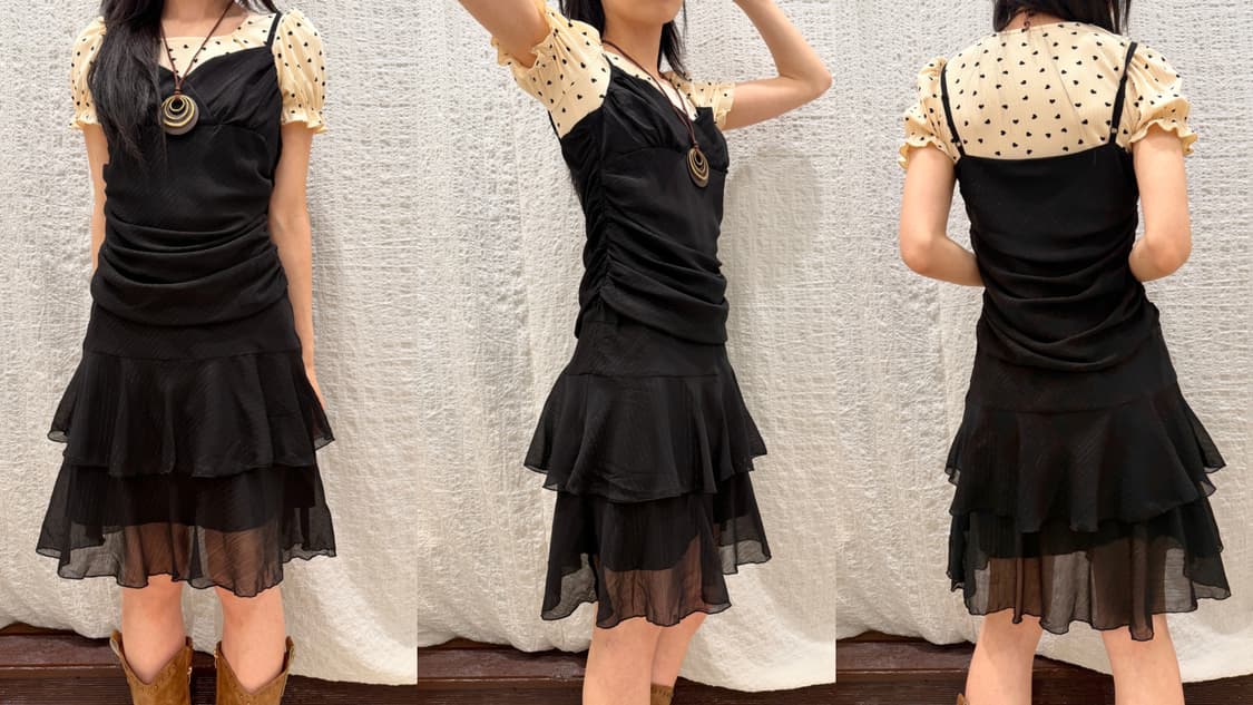 fairy black mini dress 상품이미지8