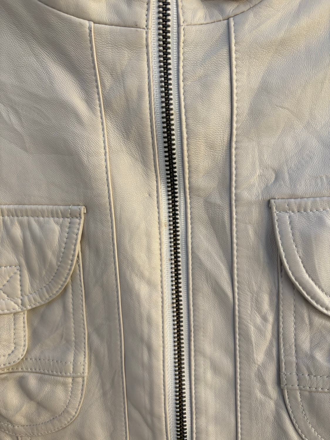 58 Vanilla leather jaceket 상품이미지5