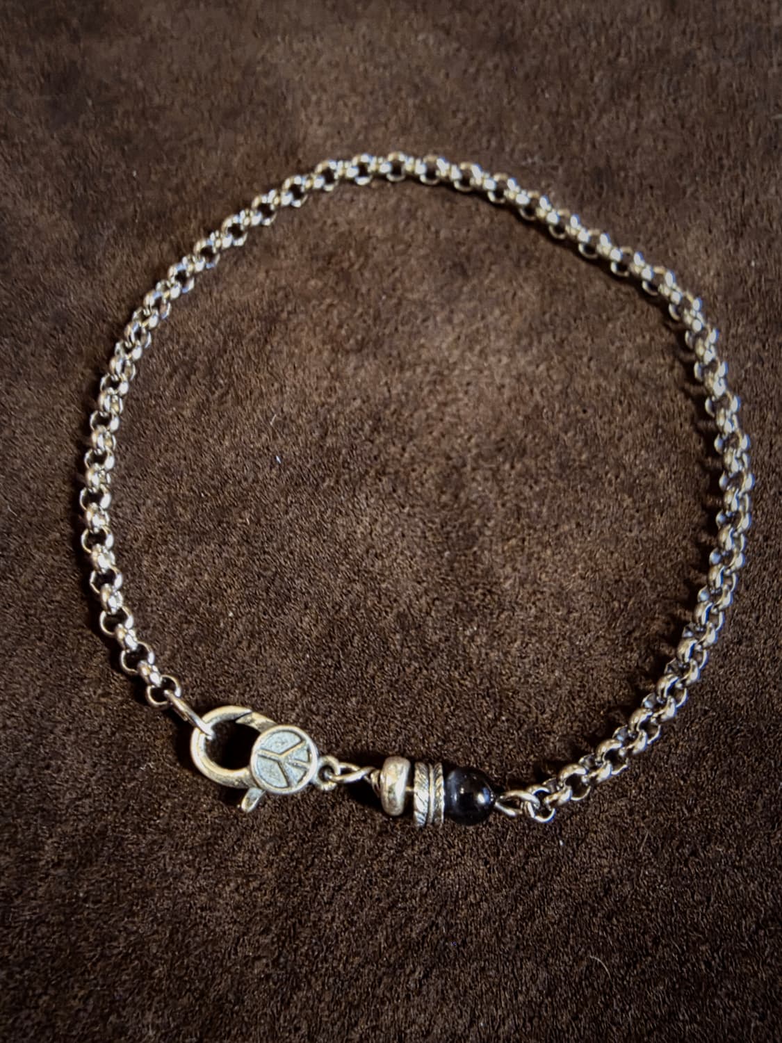 Blue Calm – 블루호안석 & 실버925 포인트 체인팔찌 상품이미지2