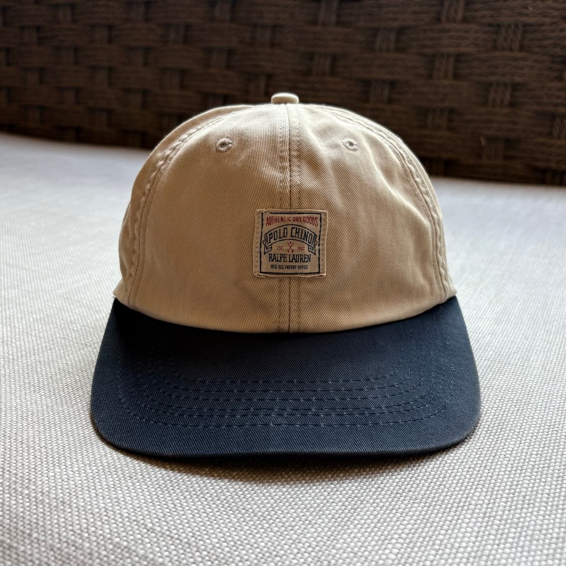 90s Polo Ralph Lauren 폴로 치노 레더 백 스트랩 볼 캡 상품이미지1