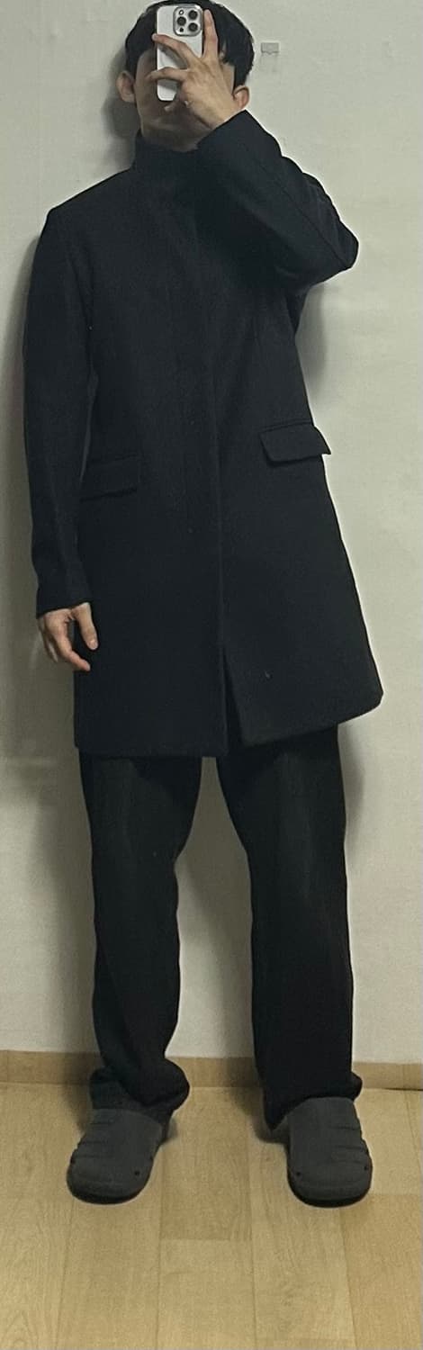 띠어리 하이넥 코트 상품이미지5