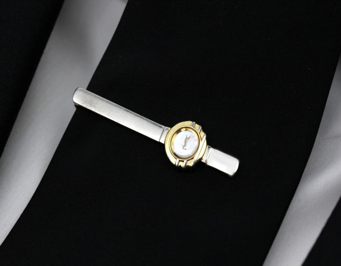 입생로랑 B+등급 5.3cm 천연자개 남자 명품 넥타이핀 상품이미지8