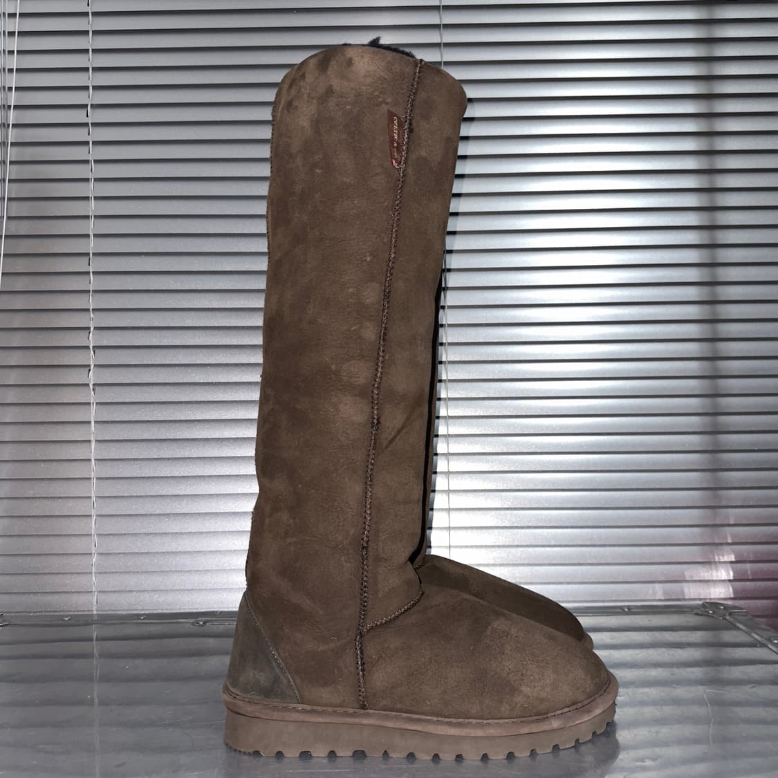 Celtic & Co 스웨이드 시어링 니하이 어그 부츠 상품이미지4