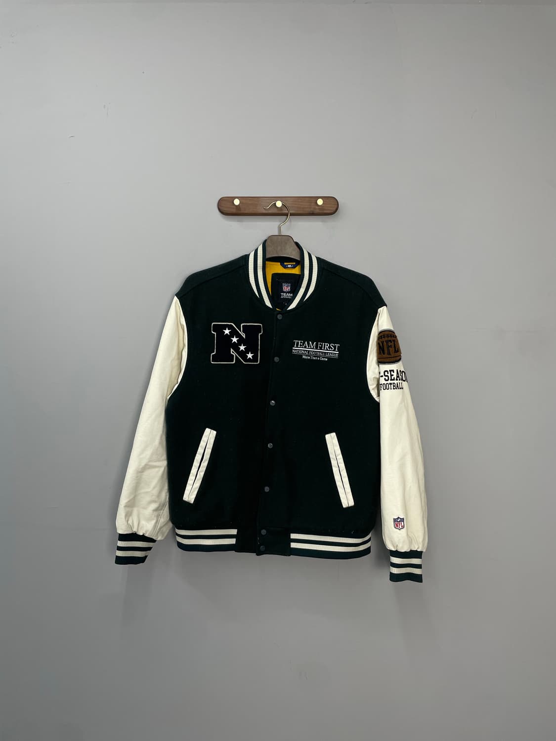 NFL 울 모직 레더 스타디움 바시티 자켓 H1560 상품이미지3