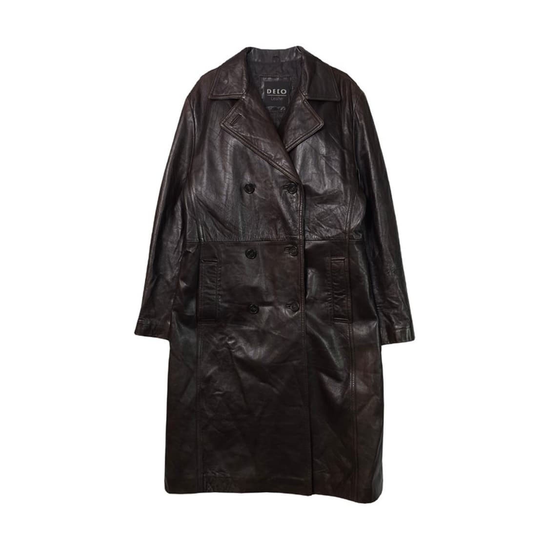 DECO 빈티지 양가죽 더블 코트 상품이미지1