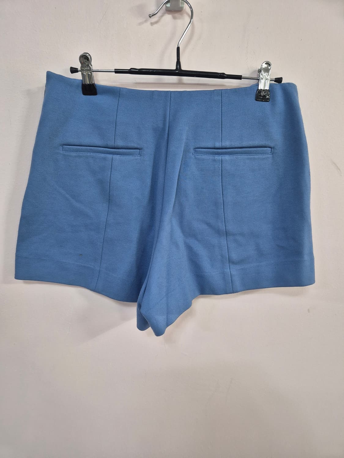 소니아 블루 색상 옆지퍼 반바지 상품이미지3