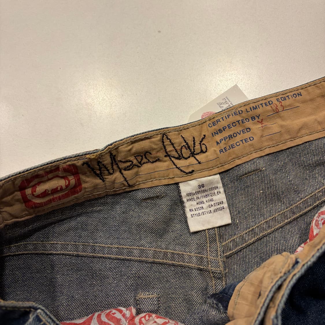 [36] 에코언리미티드 와이드 데님 청바지 팬츠 D20 상품이미지5