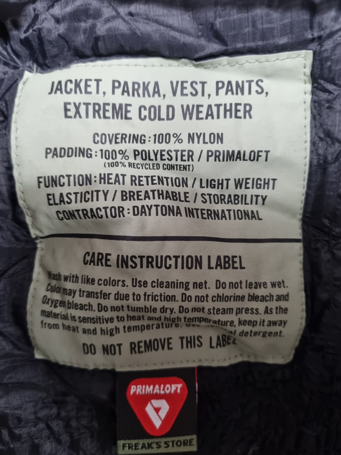 프릭스스토어 레벨7 프리마로프트 자켓  상품이미지4