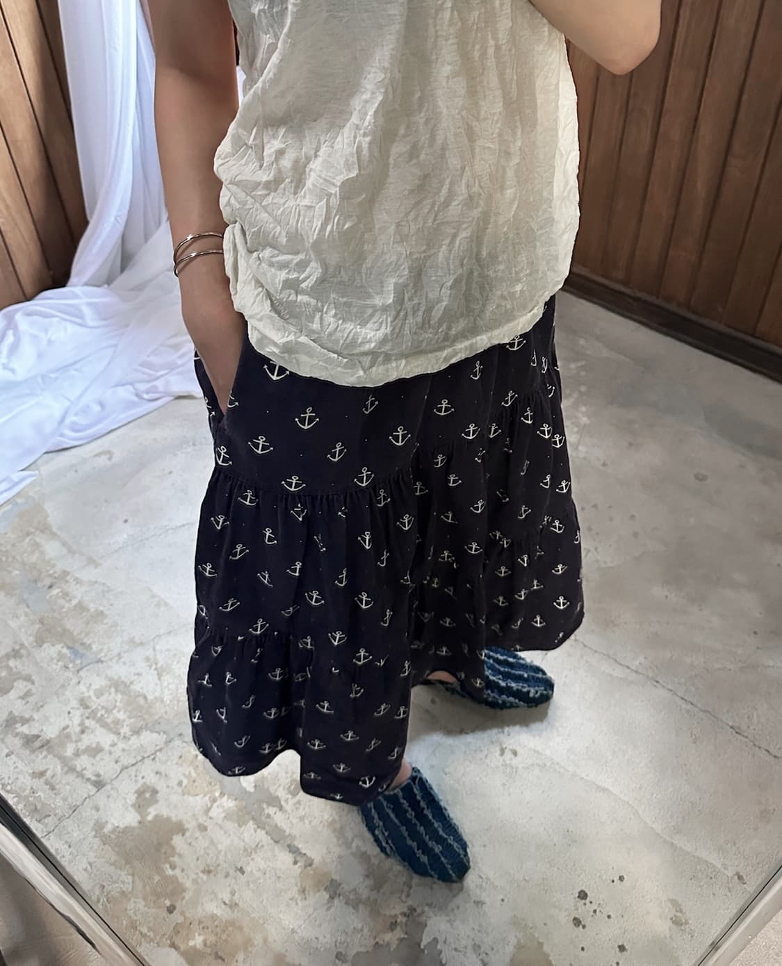 ENGINEERED GARMENTS marine pattern skirt 상품이미지4