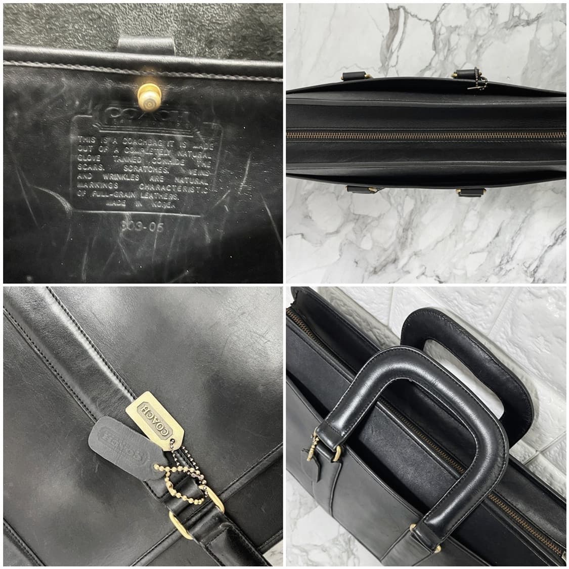 Old Coach 303-05 Leather Briefcase 상품이미지6