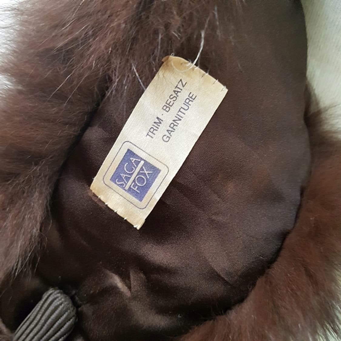 SAGA FOX 리얼 폭스 모피 머플러 브라운 상품이미지3