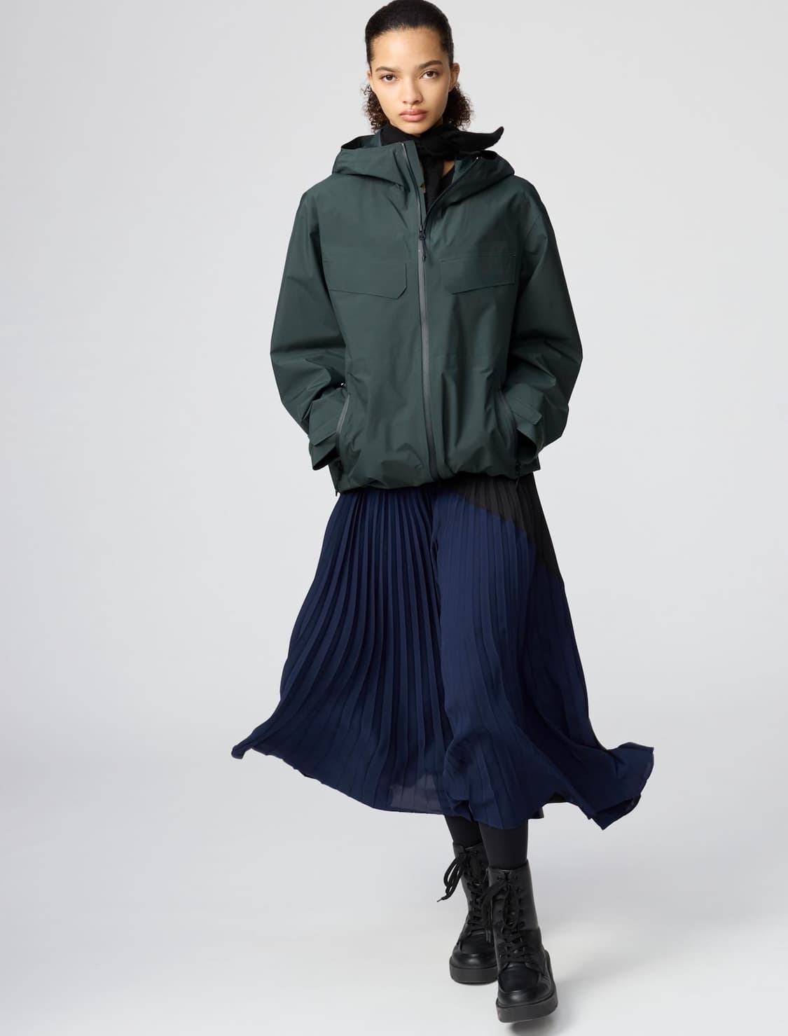 유니클로c 블록테크파카 블랙 라지 상품이미지5