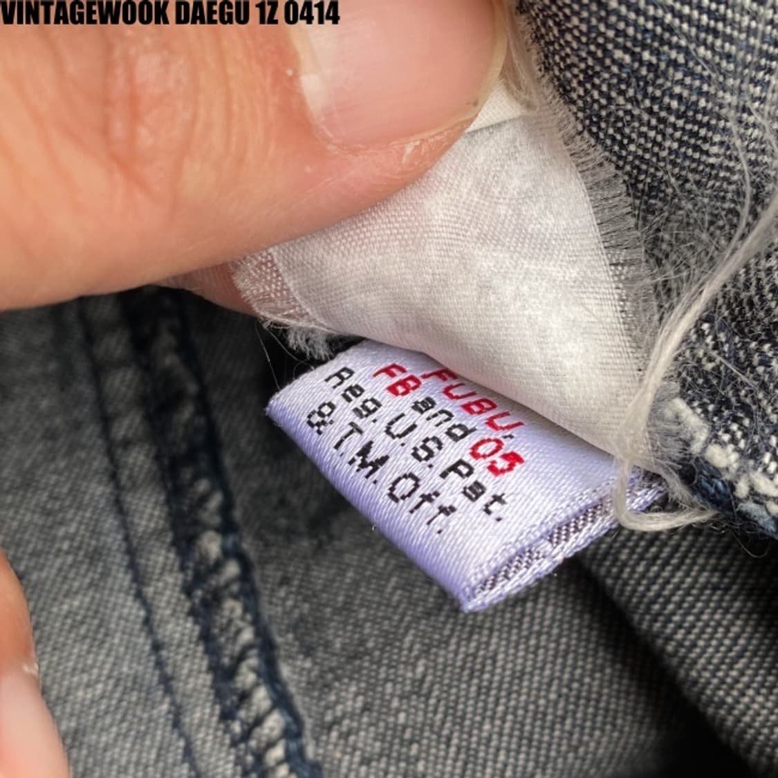 후부 데님 트러커자켓 상품이미지5