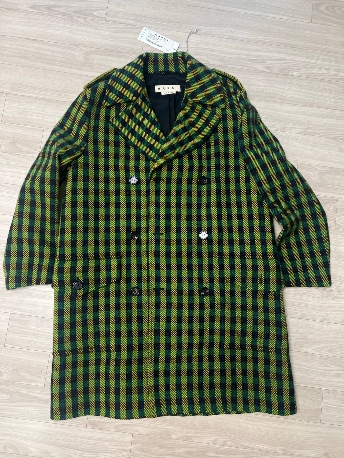 마르니 / 멀티체크 루즈핏 더블 코트 / 48 상품이미지1