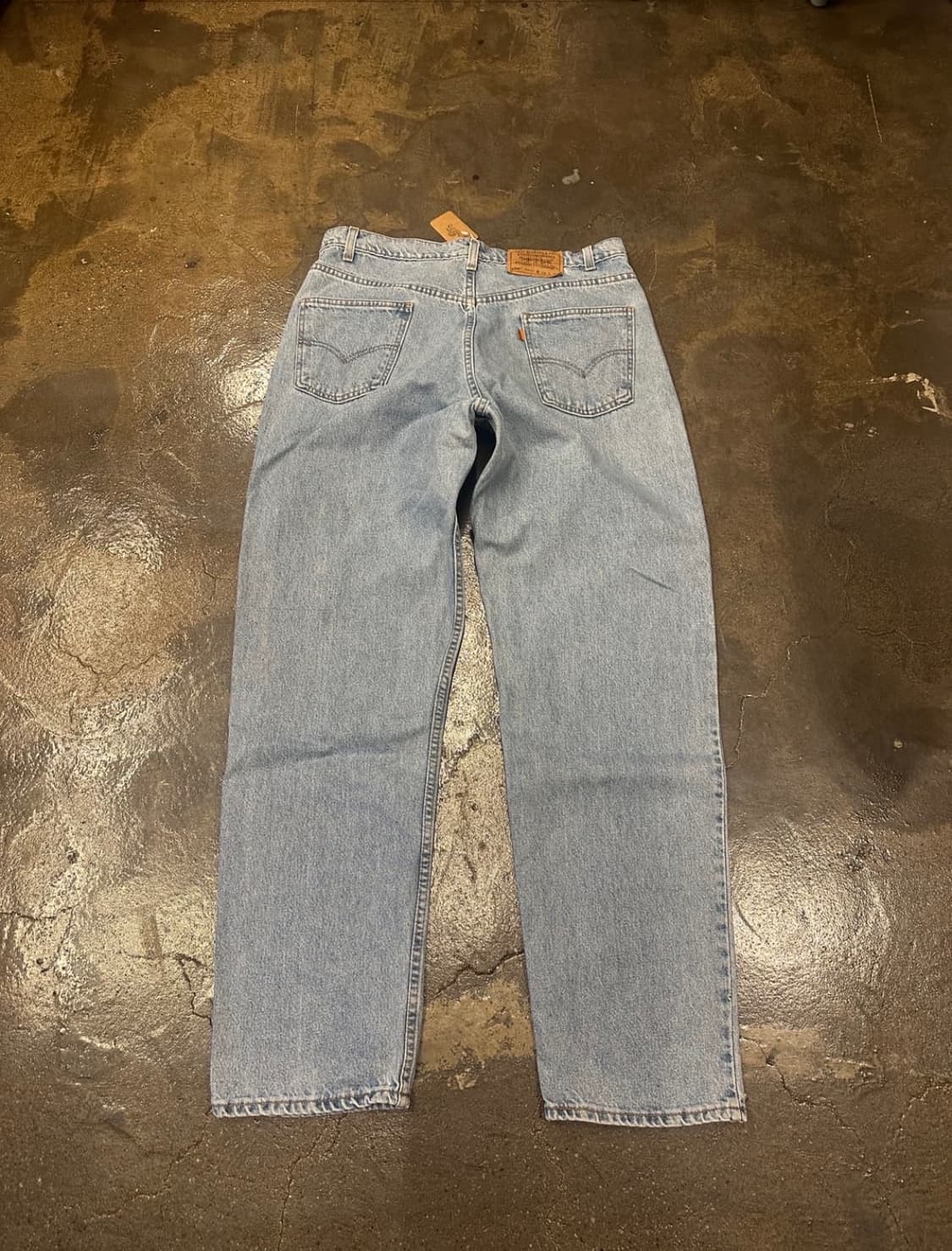 90s USA 리바이스 550 오렌지탭 연청 데님 W38 L34 상품이미지2