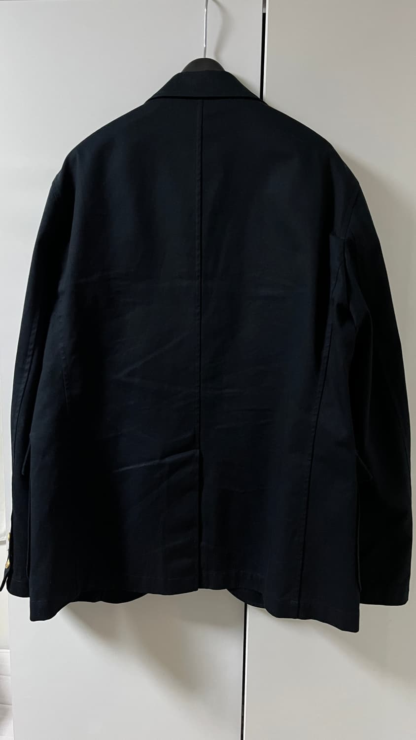 부기홀리데이 금장 코튼 블레이저 자켓 네이비 상품이미지4