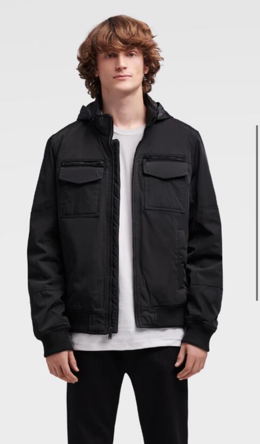 남성 블랙 블루종 자켓 L사이즈 상품이미지1