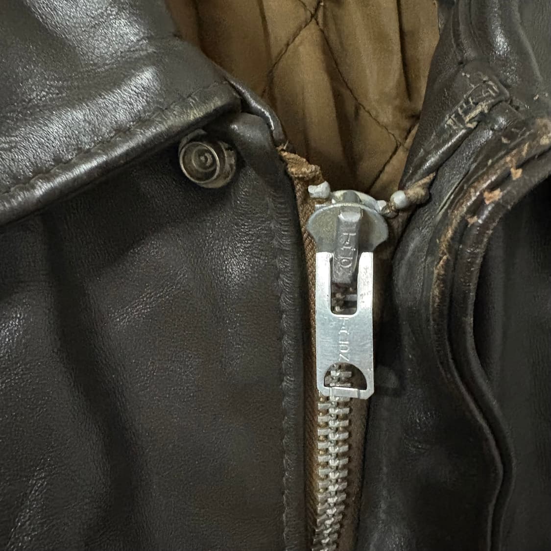 70s usa a-2 레더 플라이트 자켓 40 A2자켓 라이더자켓 상품이미지8