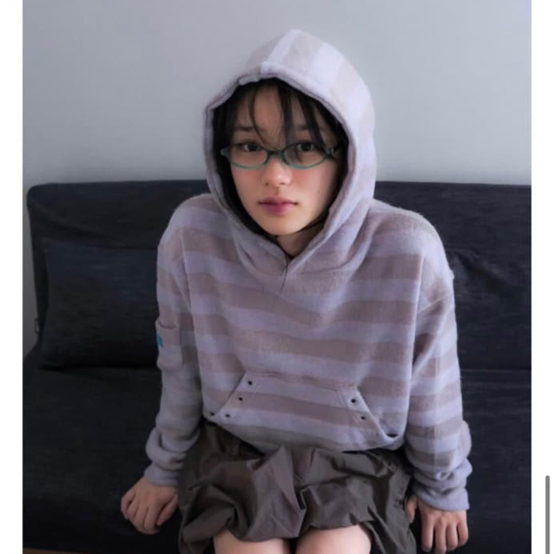 인앤양하모니 스트라이프 후드 상품이미지1