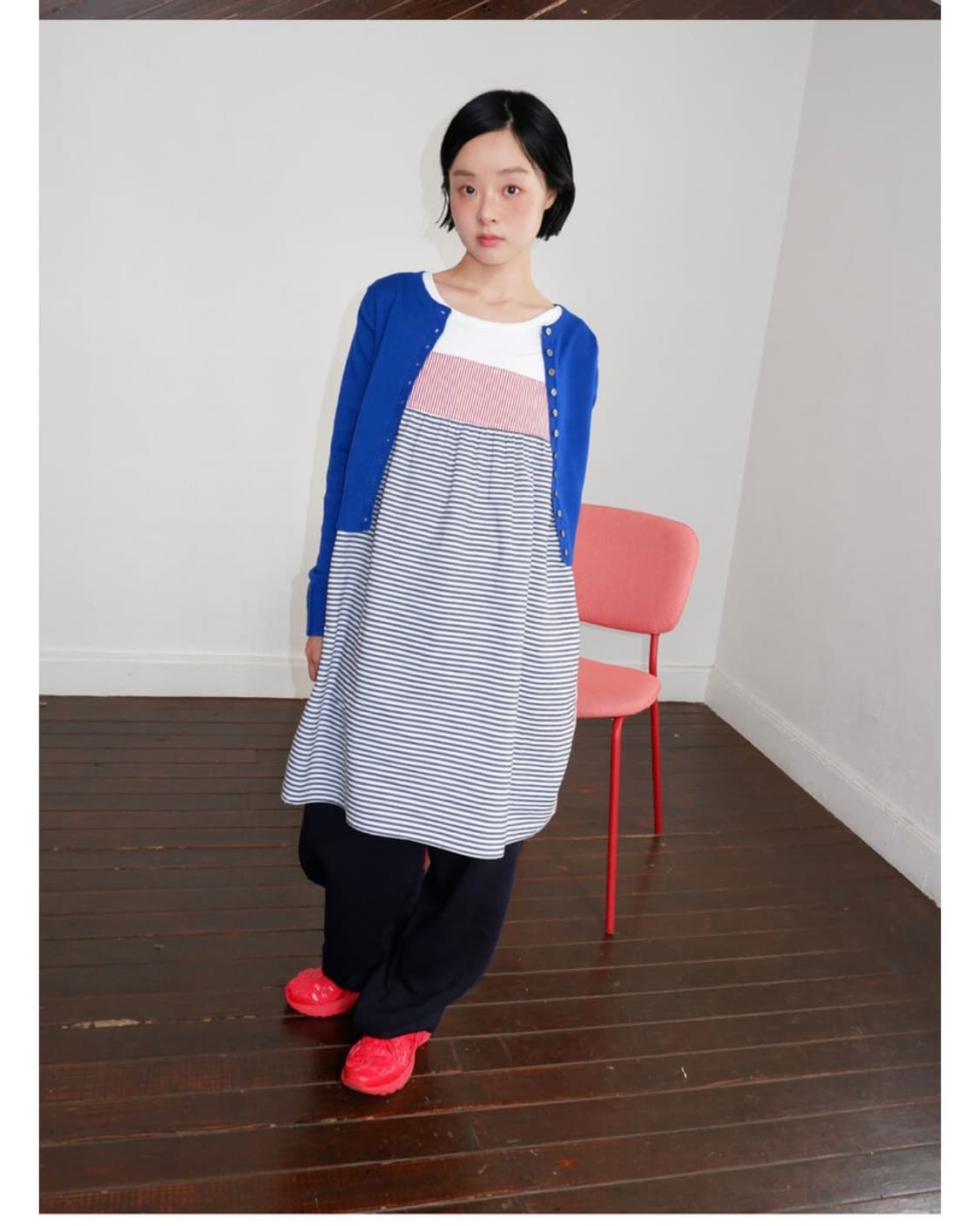 파크빈 투투스트라이프 원피스 parkbin stripe dress 상품이미지2