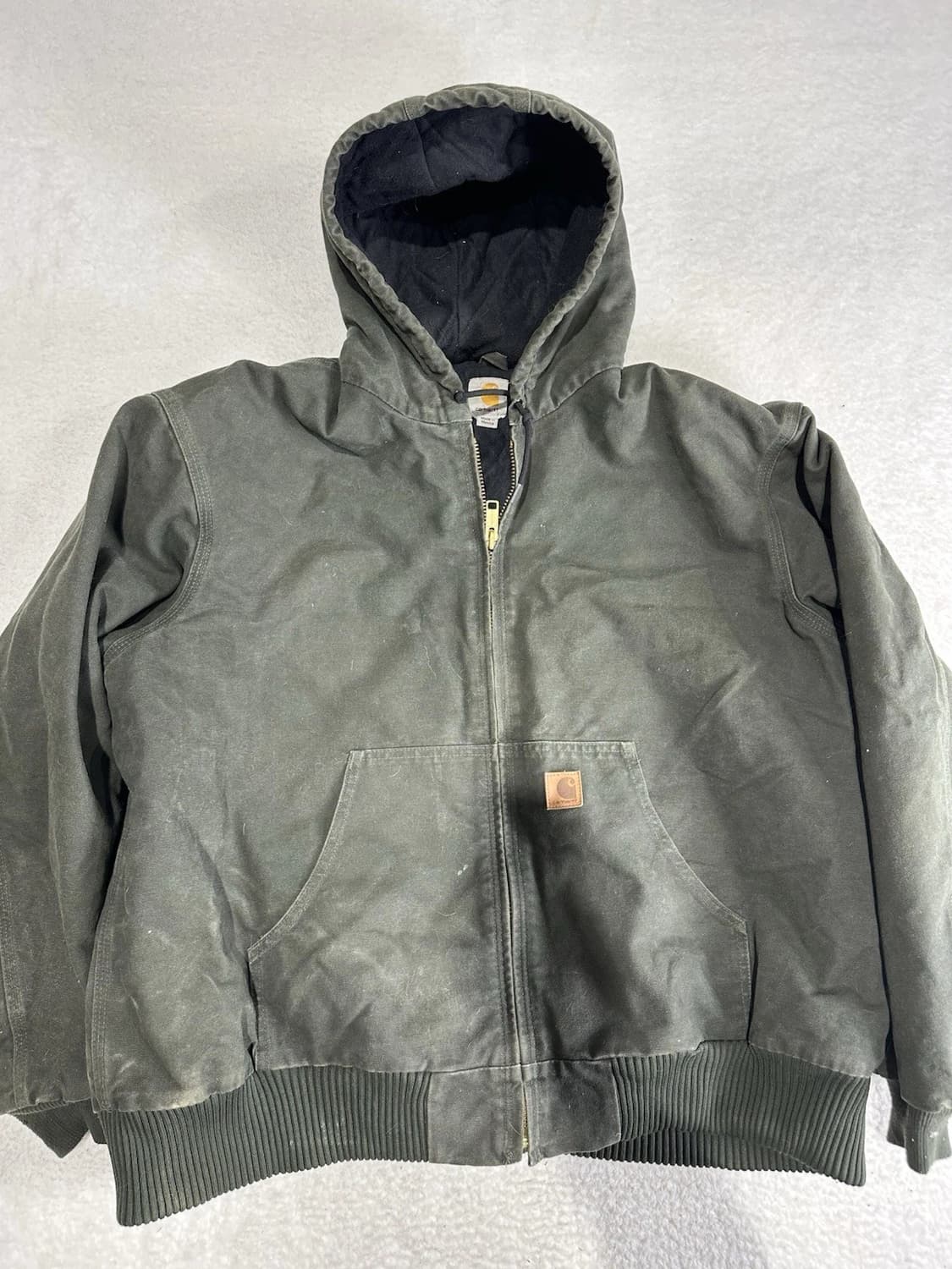 칼하트 j130 덕 액티브 자켓 모스그린 상품이미지2