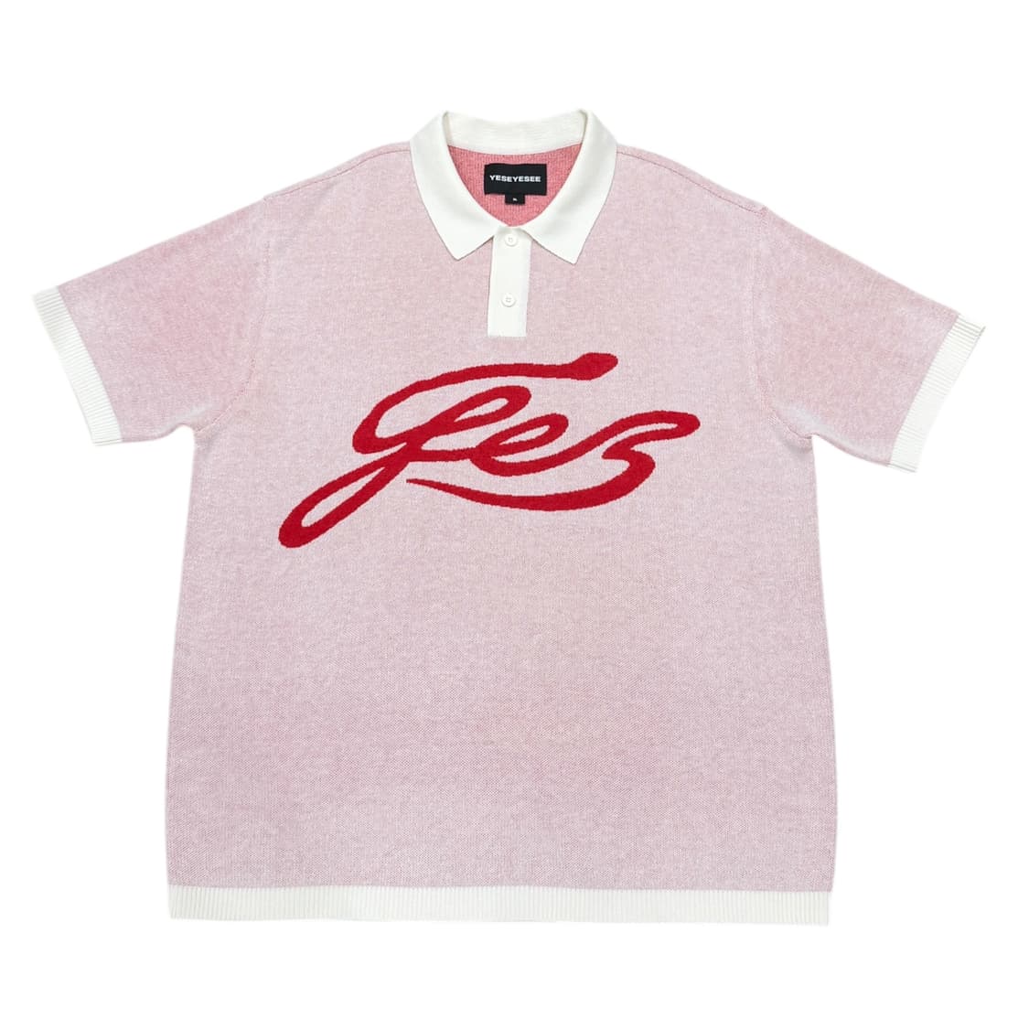 예스아이씨 오버핏 카라 반팔 니트 XL 상품이미지1