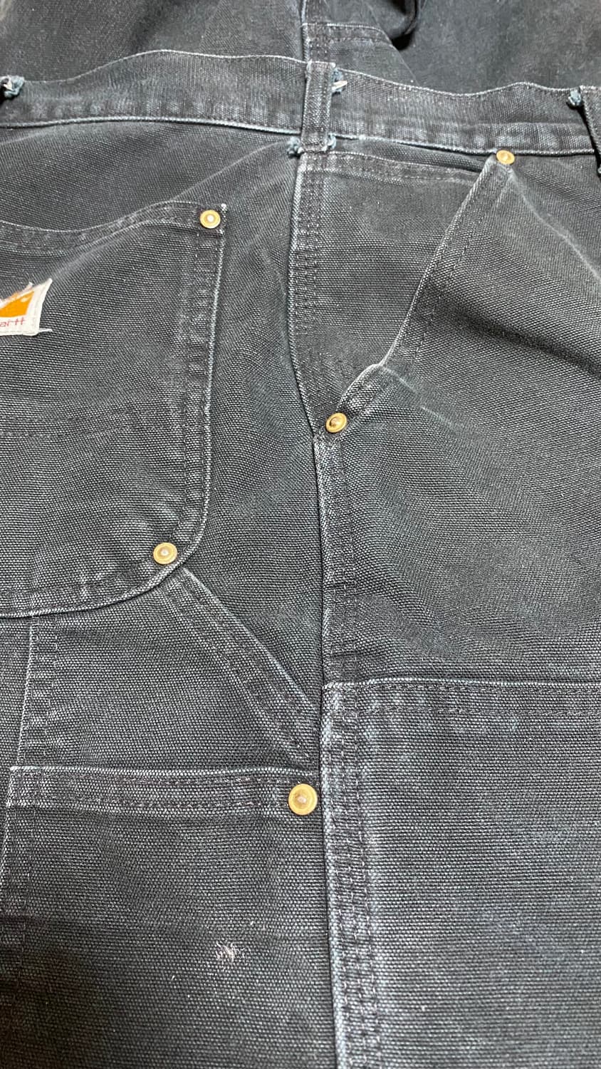 칼하트 B01 BLK 더블니 카펜터 팬츠 48x30 상품이미지5