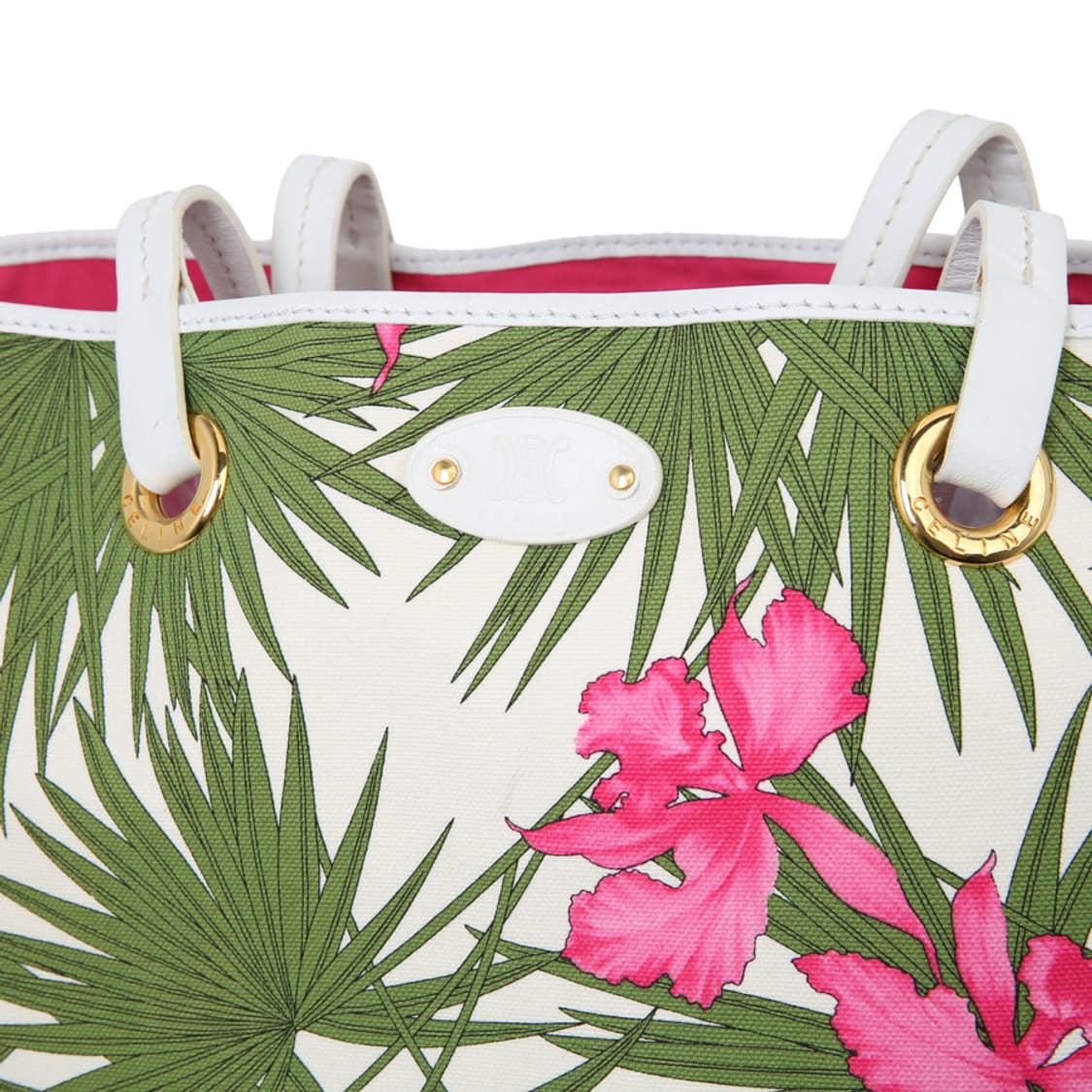 셀린느 보태니컬 숄더백 그린 플라워 카바스 쇼퍼 상품이미지6