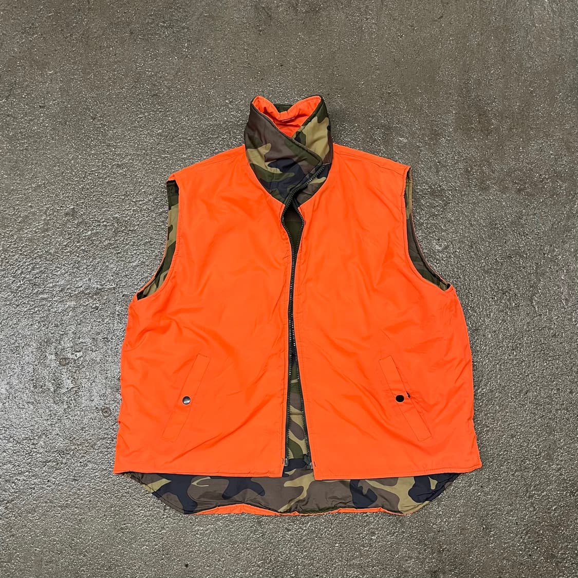 빈티지 리버시블 패딩 베스트 (105-110) 상품이미지4