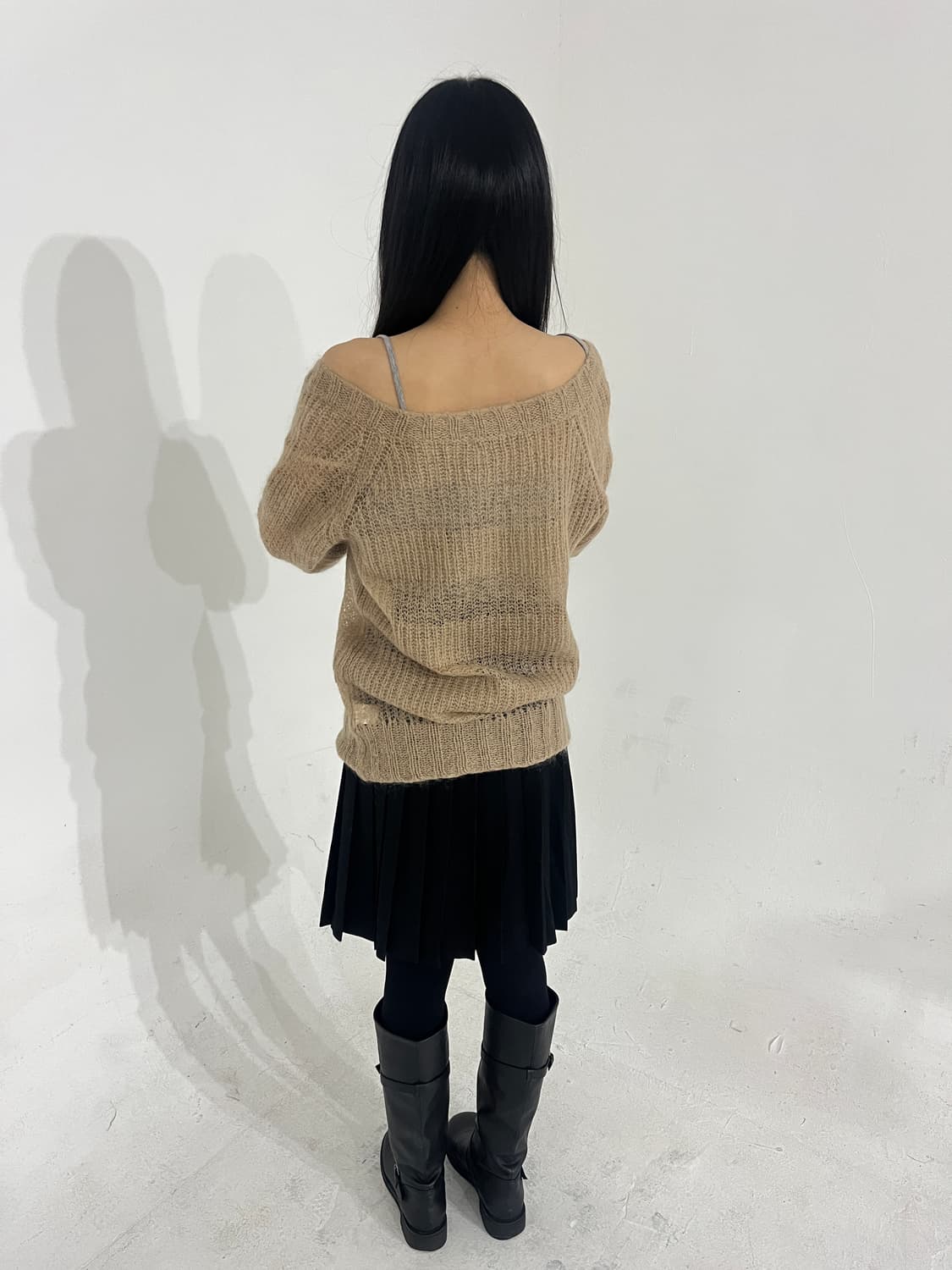 Hairly beige knit 상품이미지6
