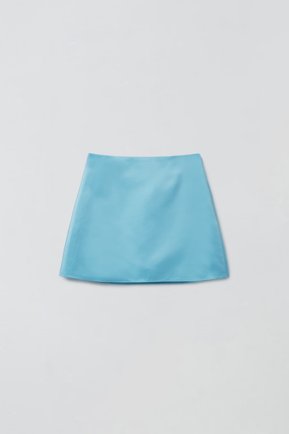 마조네 새틴 스커트 블루 M 상품이미지2