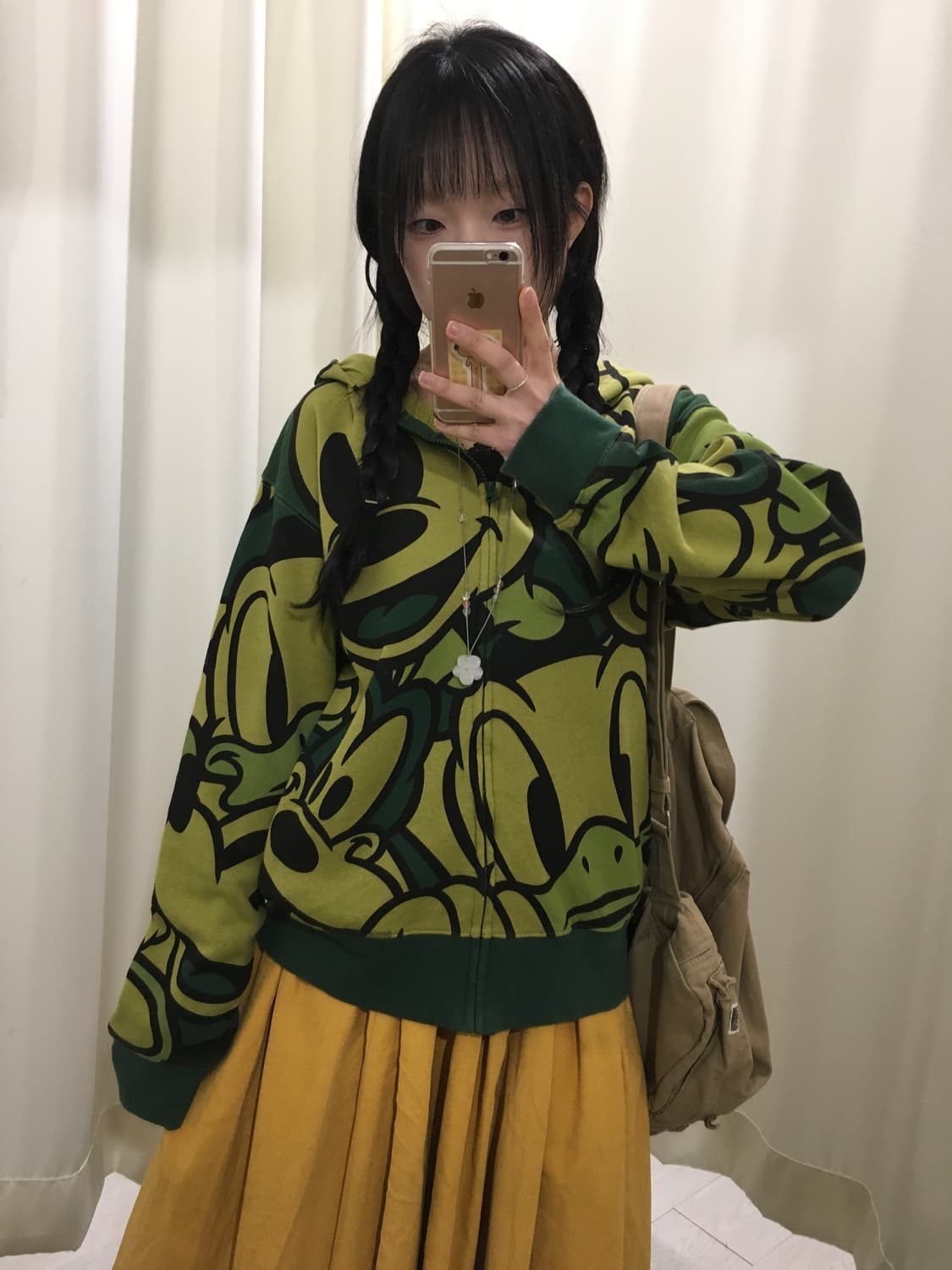 disney pattern hoodie zip-up 상품이미지5