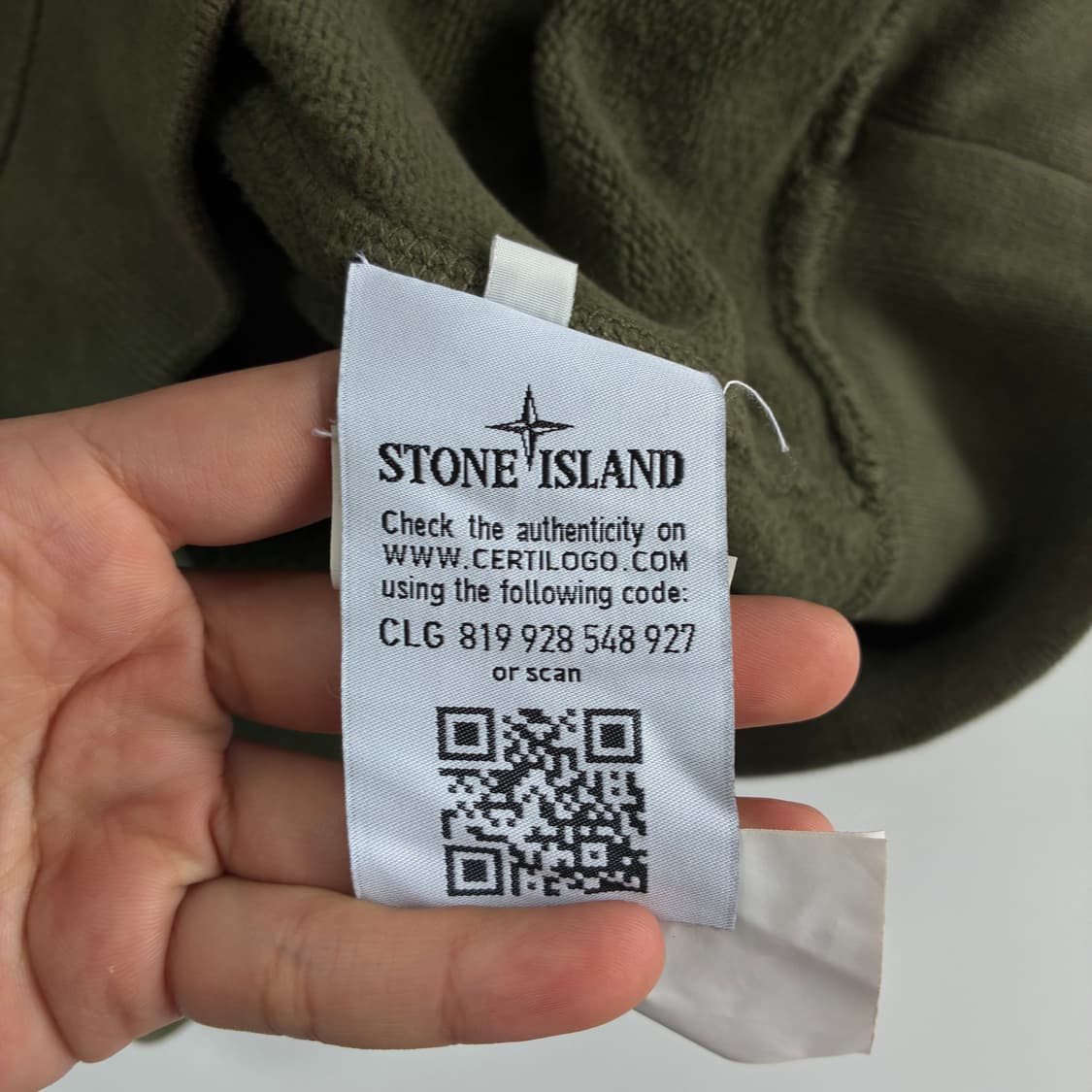 Stone Island  스톤아일랜드 와펜 카키 스웻 맨투맨 상품이미지5
