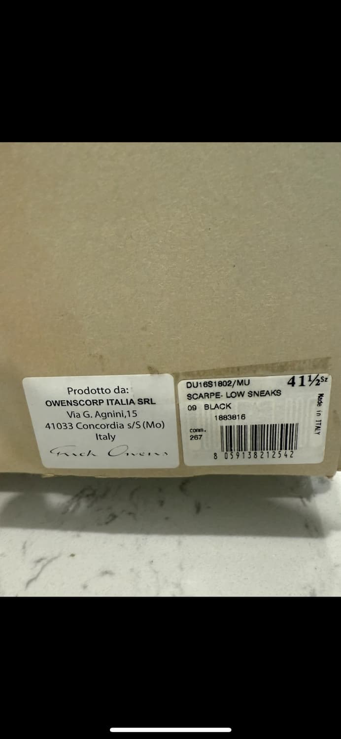 릭오웬스  로우 스니커 41 상품이미지7