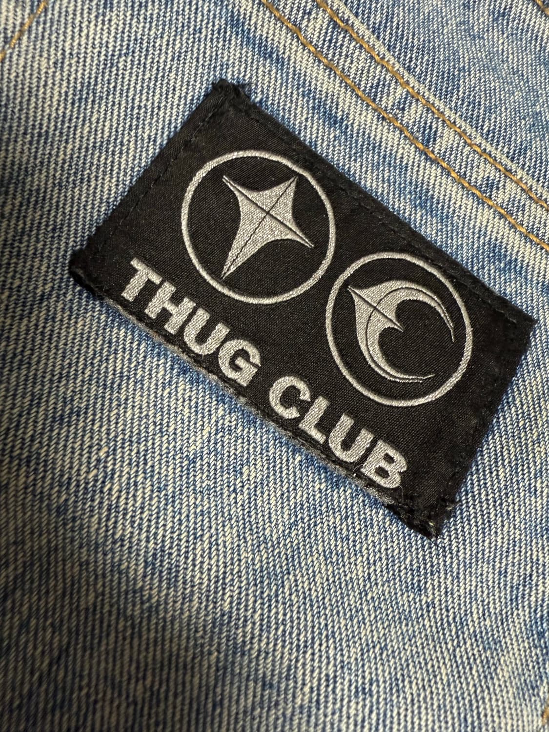떠그 클럽 TC 레더 워싱 데님 팬츠 블루 블랙 상품이미지3