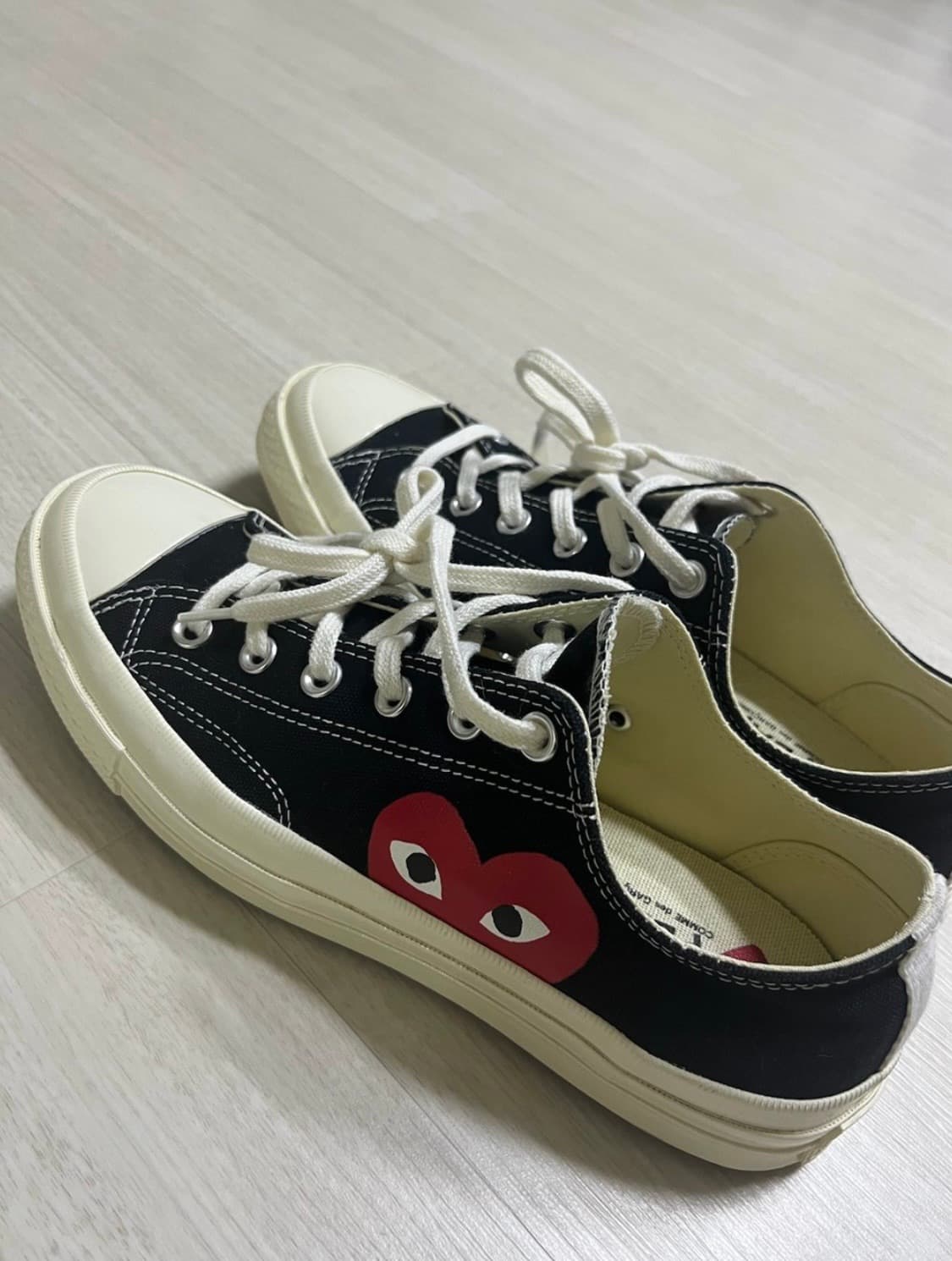 꼼데가르송X컨버스 척 70 로우 블랙 상품이미지1