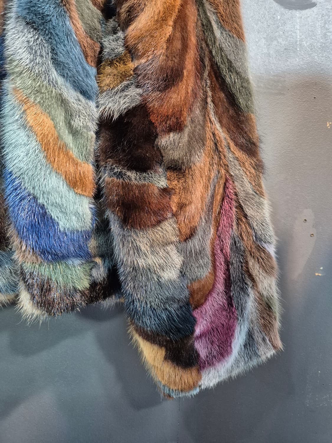 태림 멀티컬러 밍크 코트 55 66  77 상품이미지4