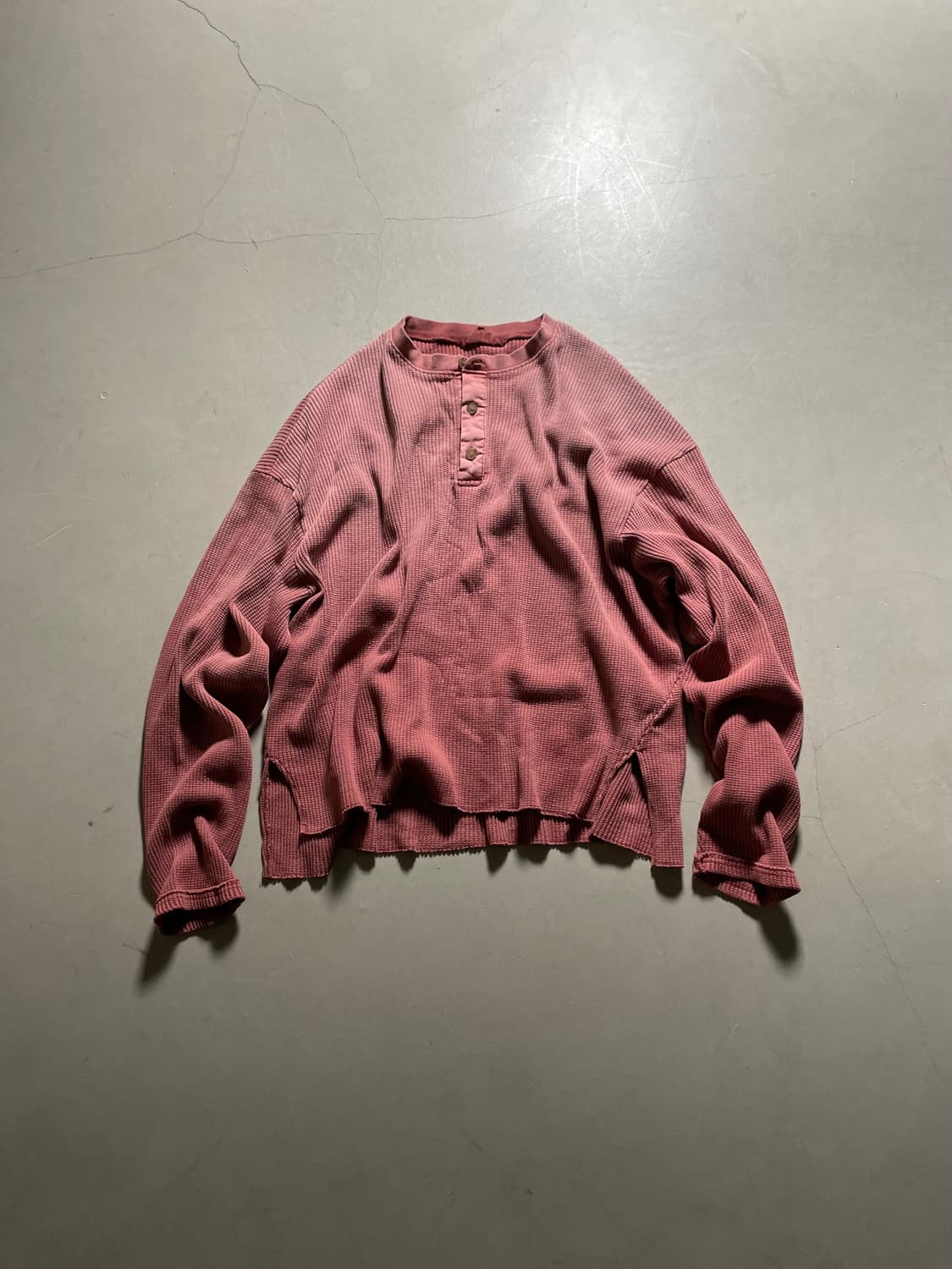 KZ ATELIER - Waffle Henley Neck Tee 상품이미지1