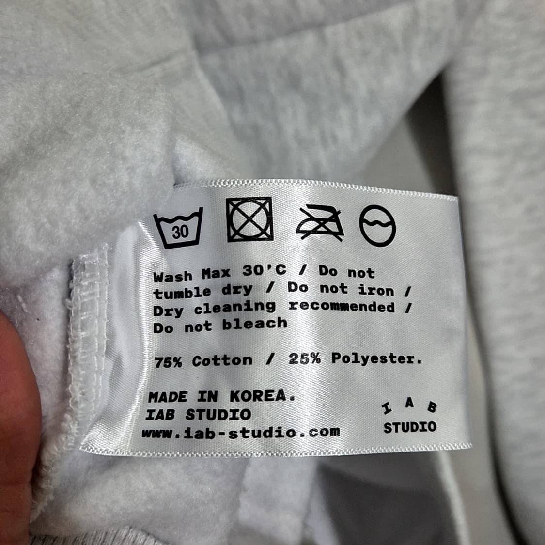 IAB STUDIO 아이앱 스튜디오 빅 로고 후드티 상품이미지7