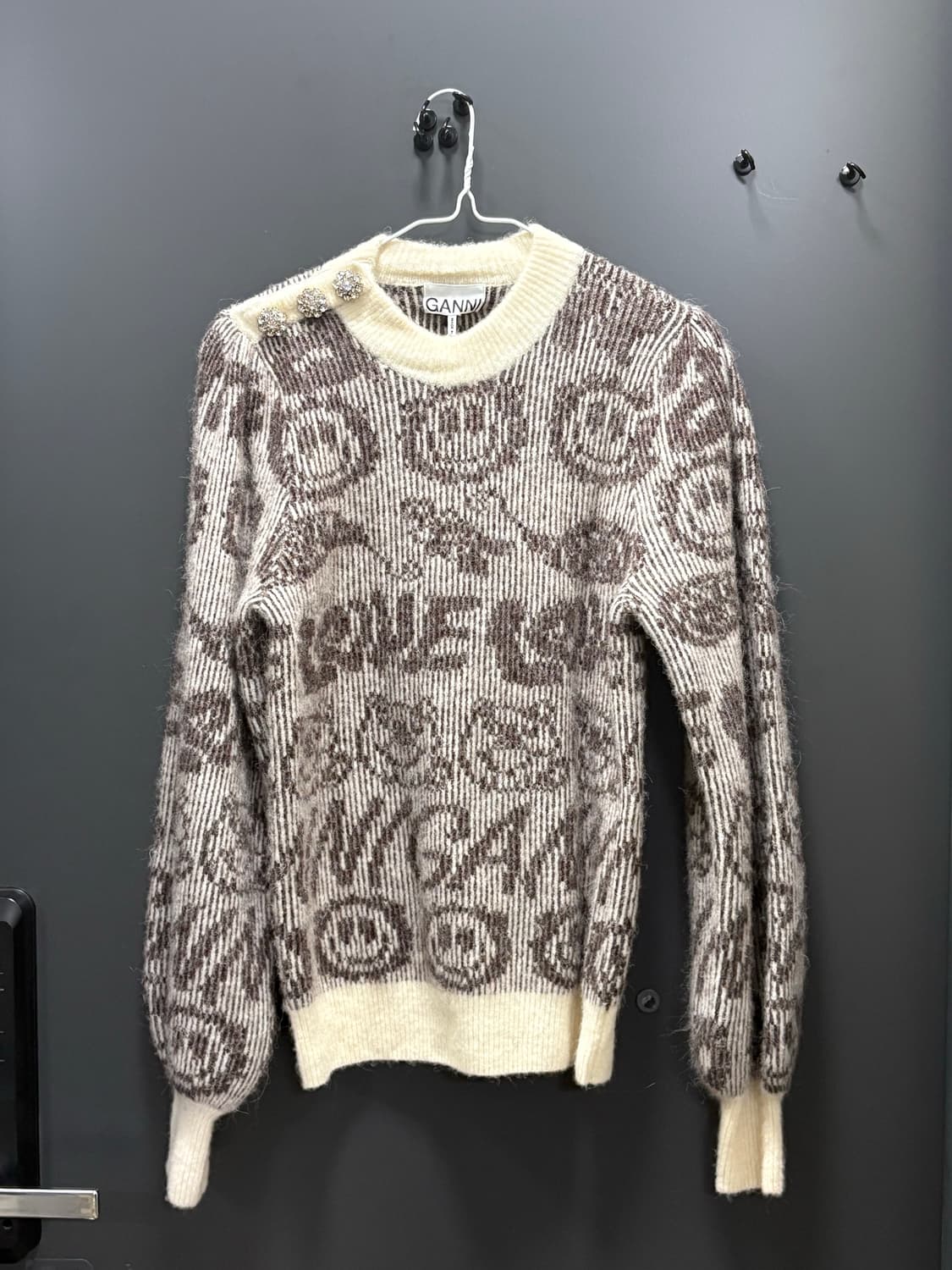 가니 스마일 알파카울 니트 상품이미지1