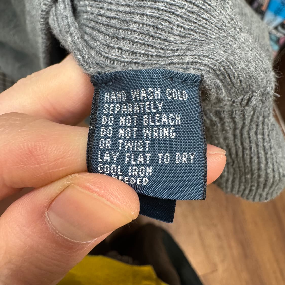 폴로 랄프로렌 니트 스웨터 버건디 포니 로고 포인트 딥그레이 상품이미지5