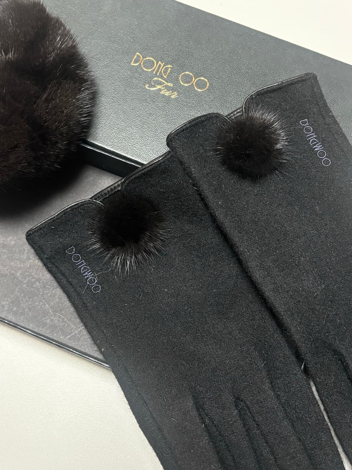 동우모피 모직장갑 + 밍크 머리끈 상품이미지3