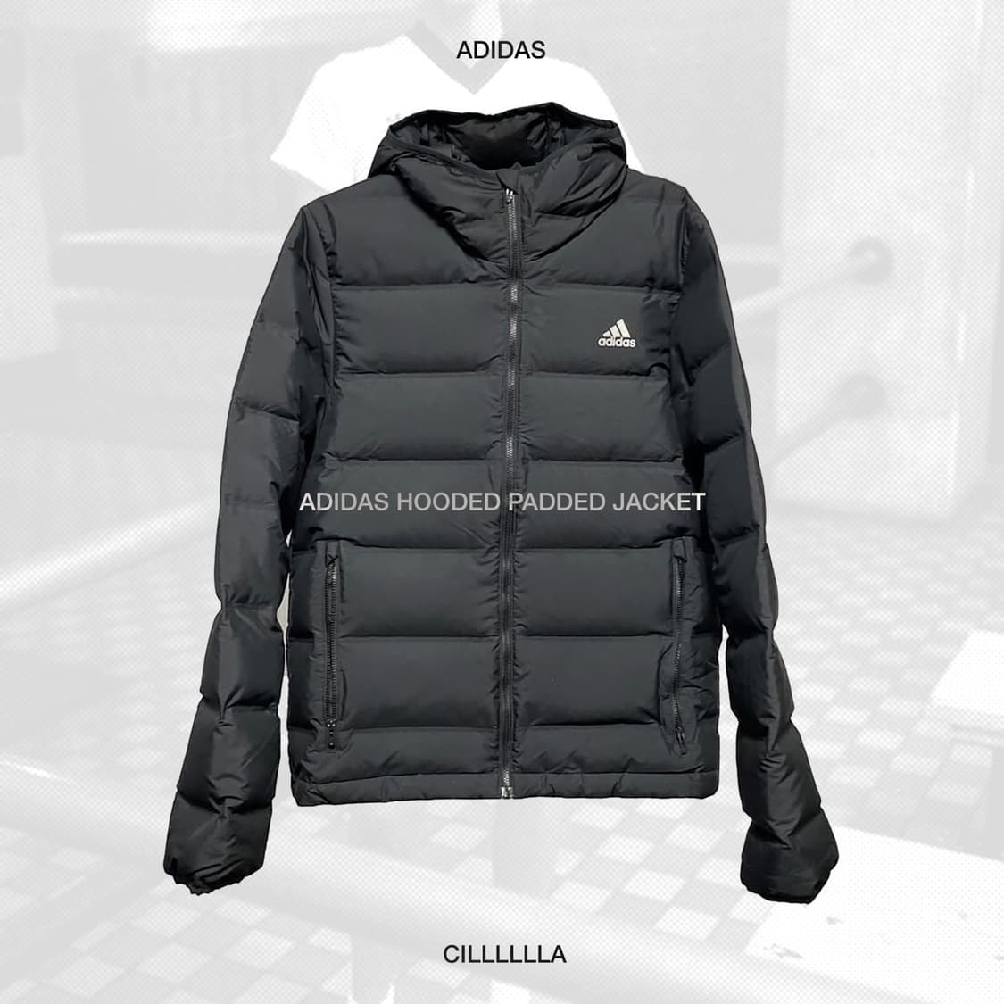 [L, 100]  ADIDAS 아디다스 후드 패딩자켓 상품이미지1