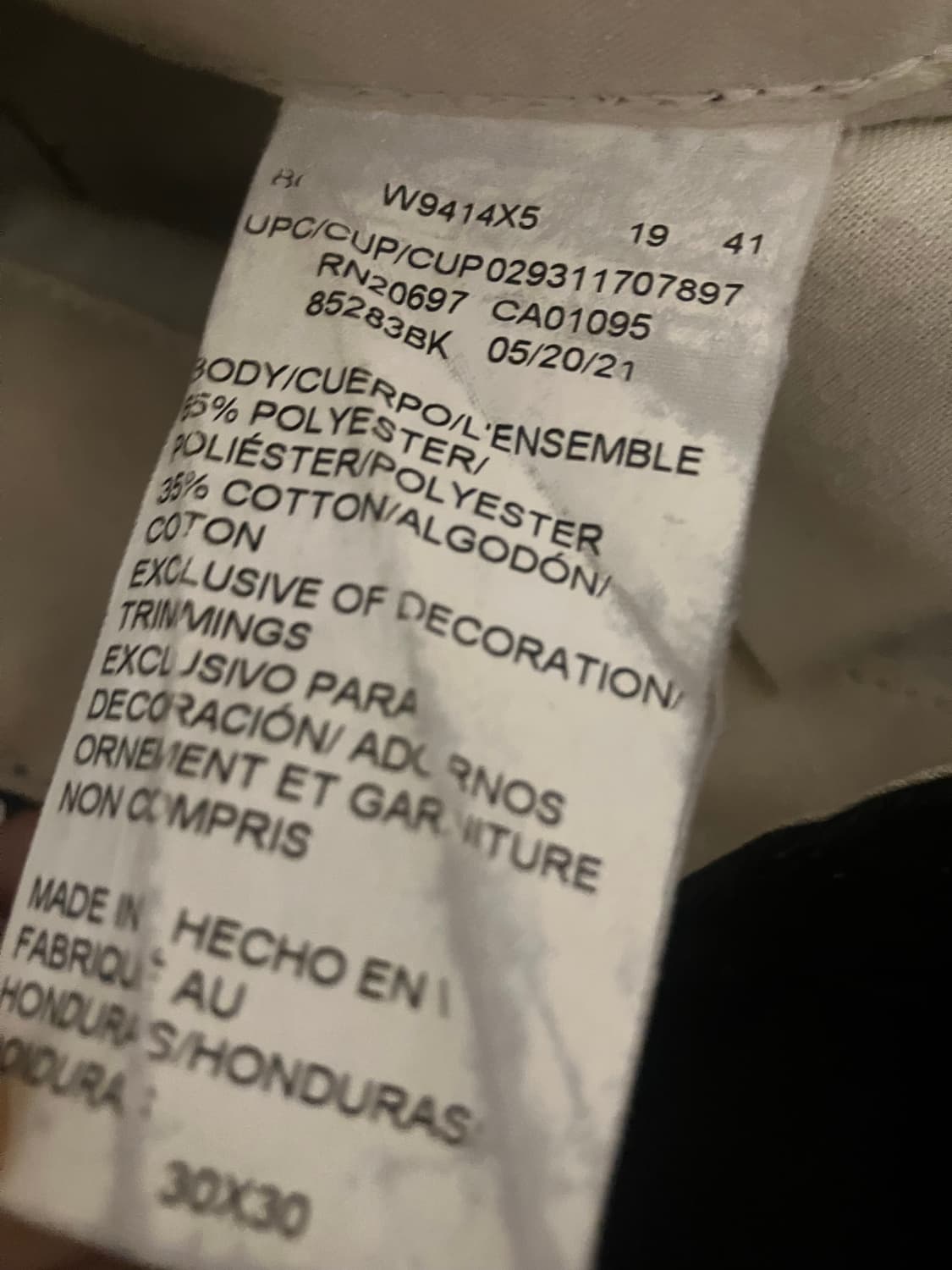 더블니 85283 루즈핏 워크팬츠 Black 상품이미지3